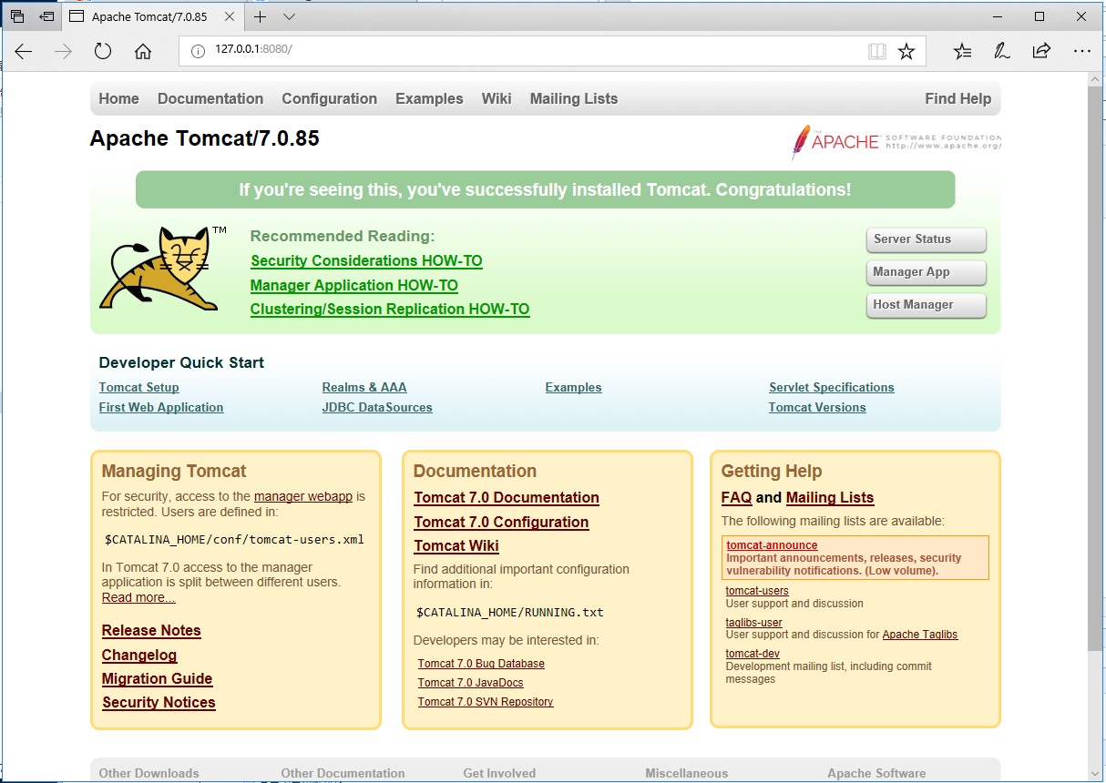 apache-tomcat-7.0.85-windows-x64免安装绿色版及配置,apache-tomcat-7.0.85-windows-x64免安装绿色版及配置-第1张,第1张