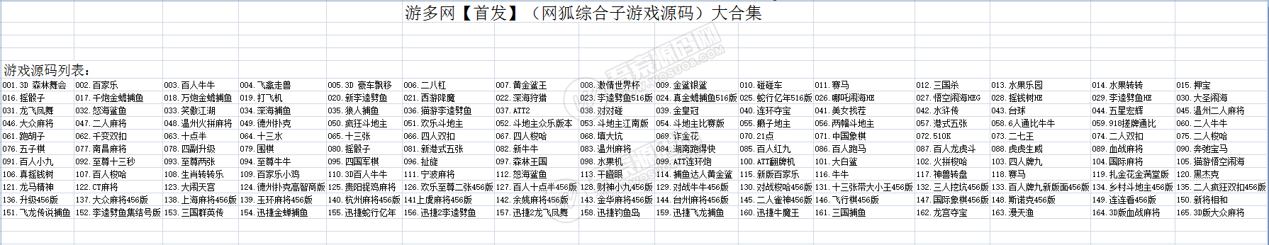 【棋牌源代码】网狐全套共165款子游戏源码 适合网狐定制二开,2.png,棋牌源代码,网狐,游戏源码,第2张